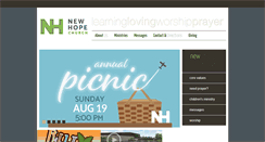 Desktop Screenshot of newhopehaslett.com